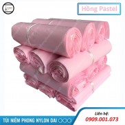 [1 kg] Túi gói hàng niêm phong, túi Pe màu Hồng Pastel, Hồng Nude Baby lớp keo dán siêu tiện lợi, hàng có sẵn nhiều size